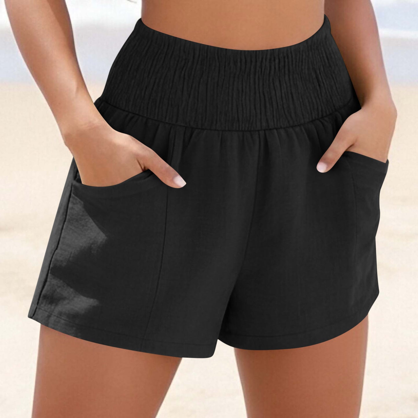 Breezy Drawstring Beach Shorts