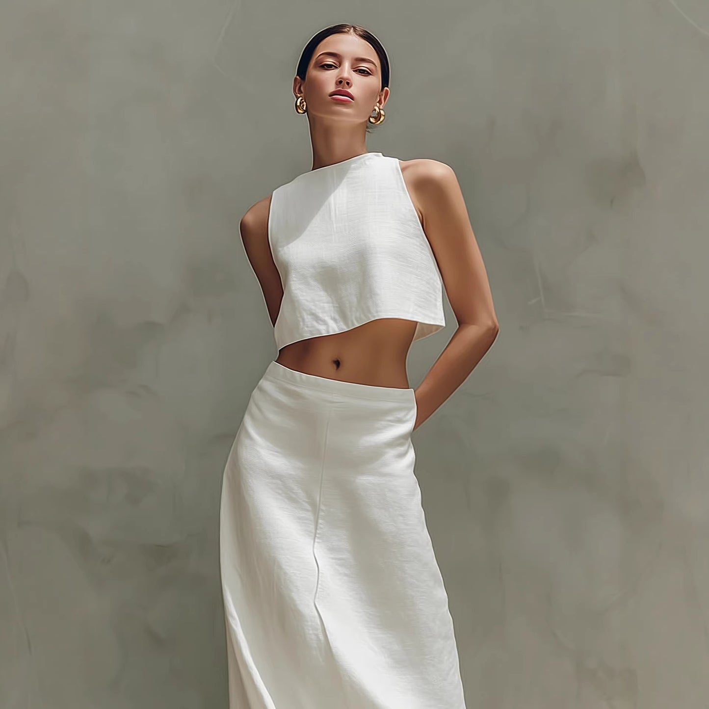 Sleeveless Maxi Dress & Two-Piece Set