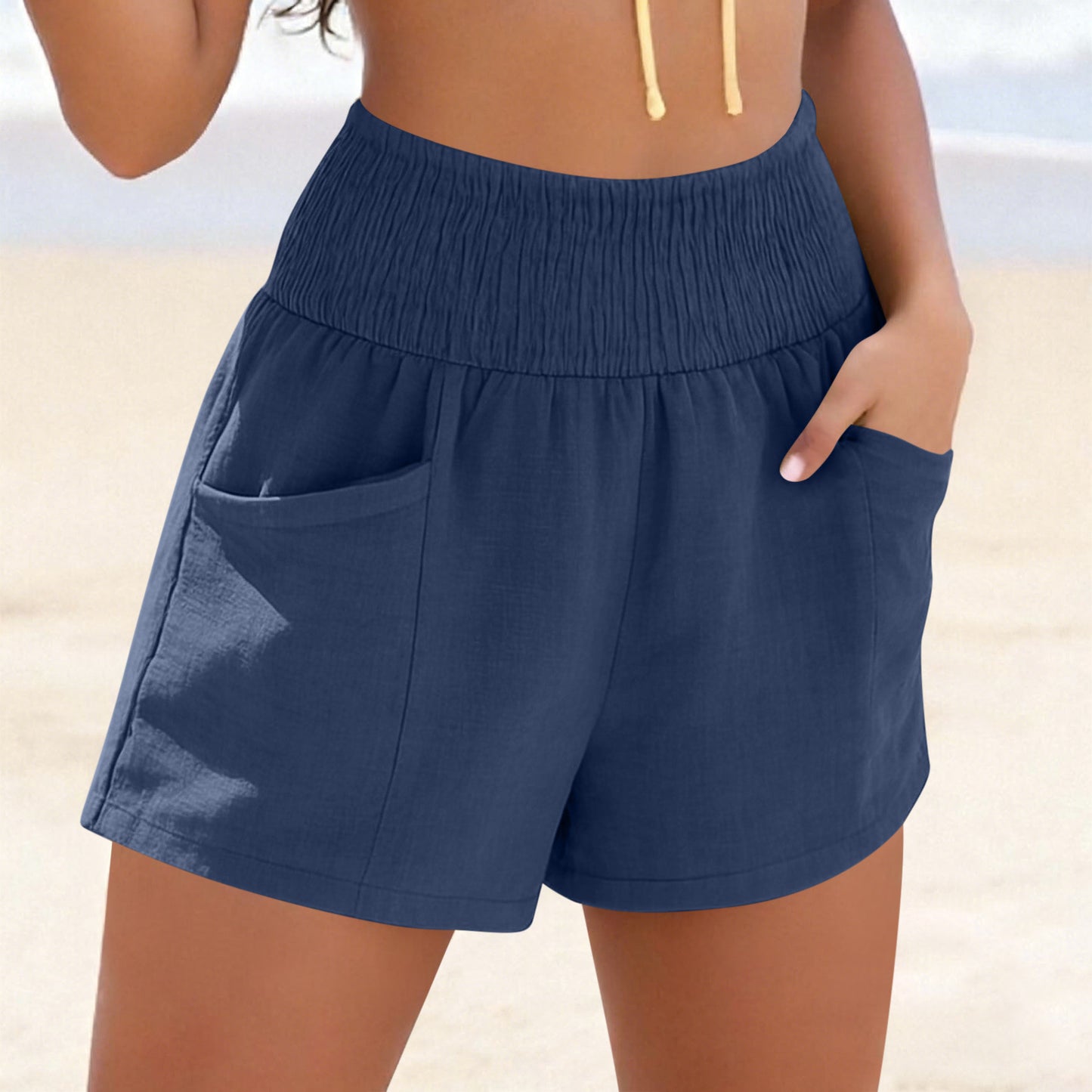 Breezy Drawstring Beach Shorts