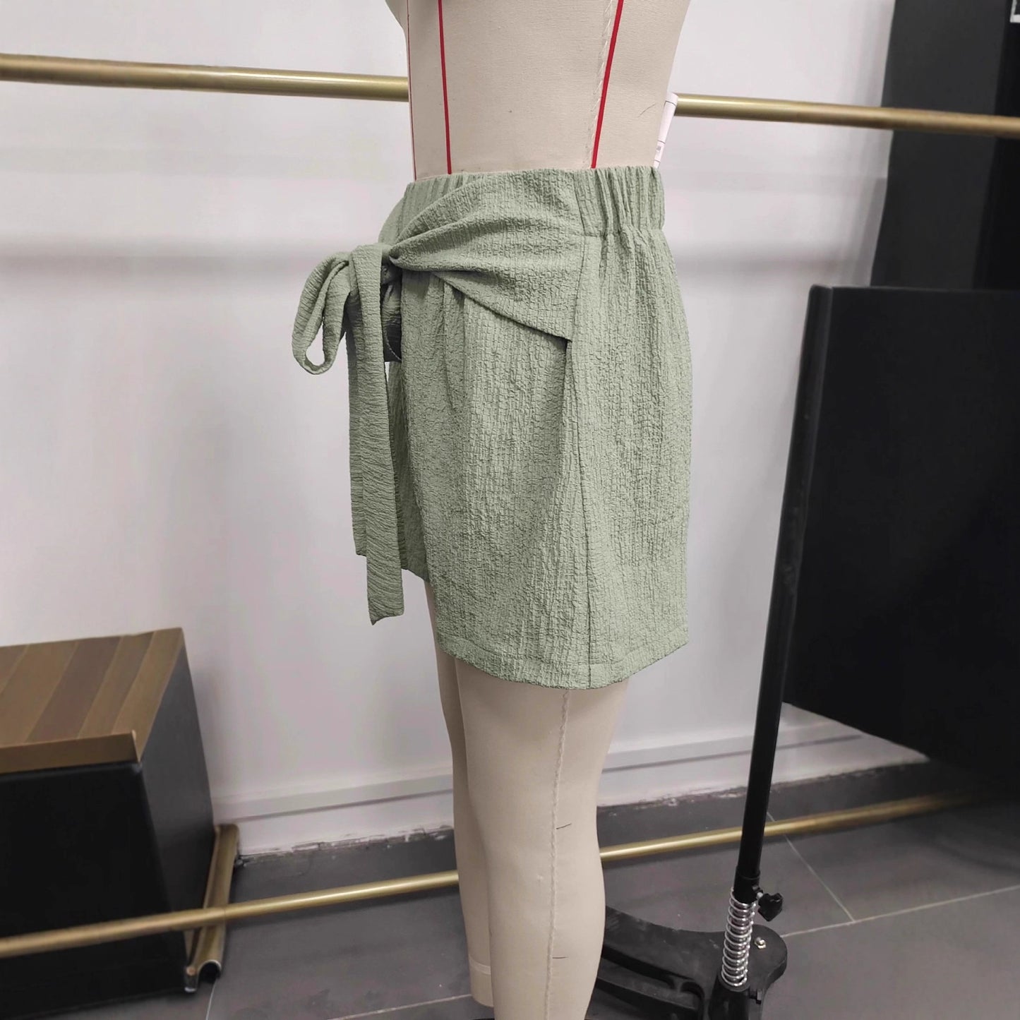 High-Waist Wide-Leg Shorts