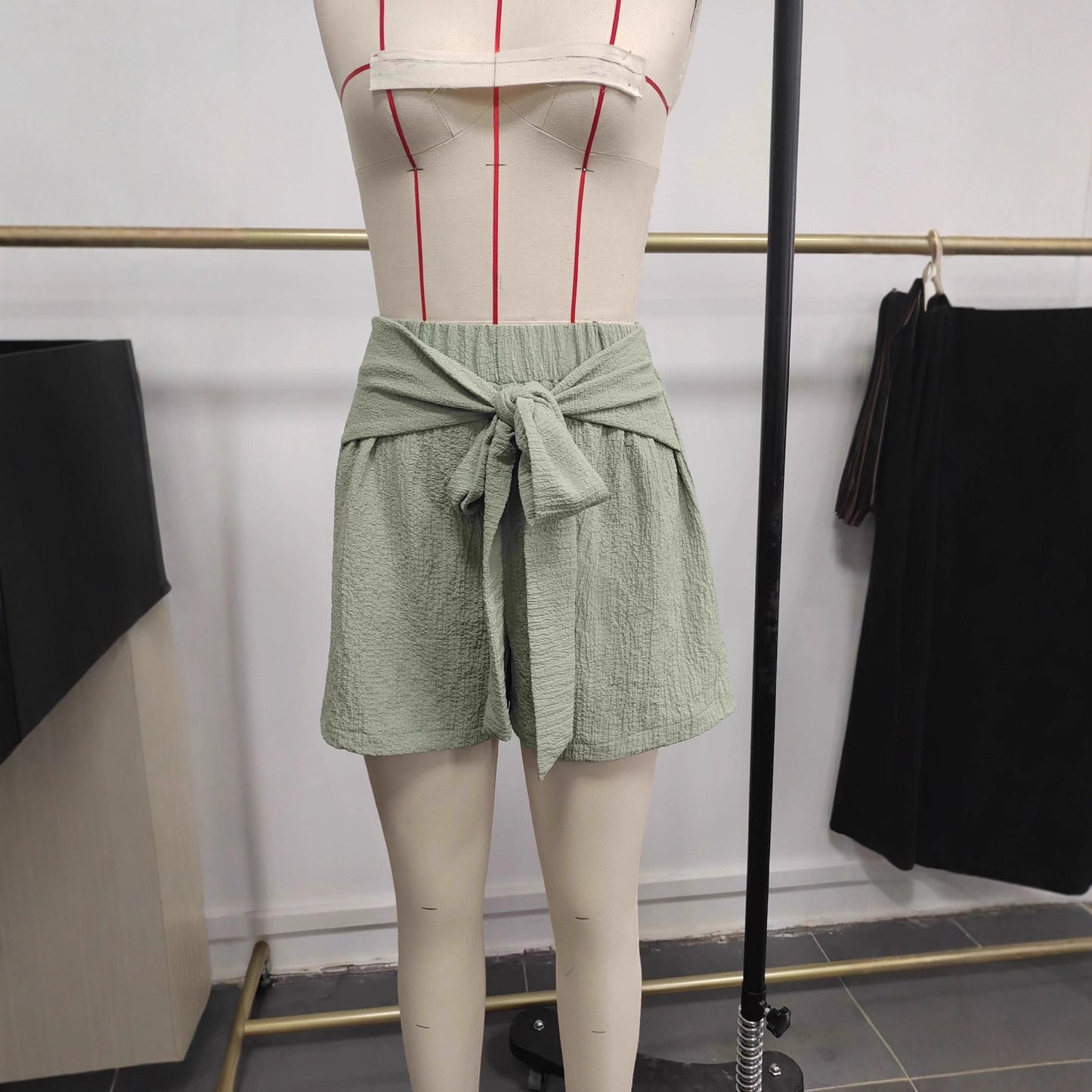 High-Waist Wide-Leg Shorts