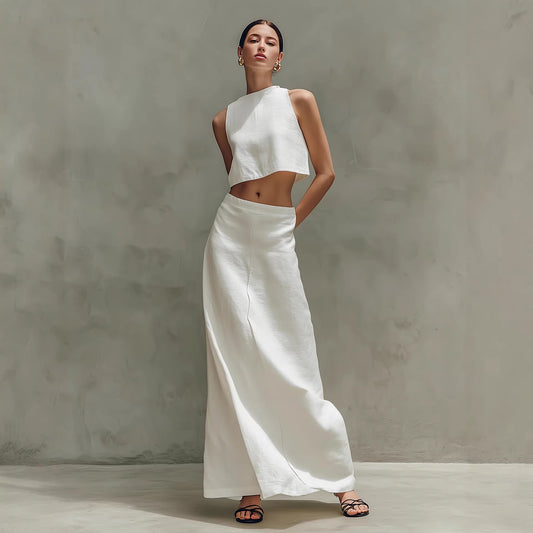 Sleeveless Maxi Dress & Two-Piece Set